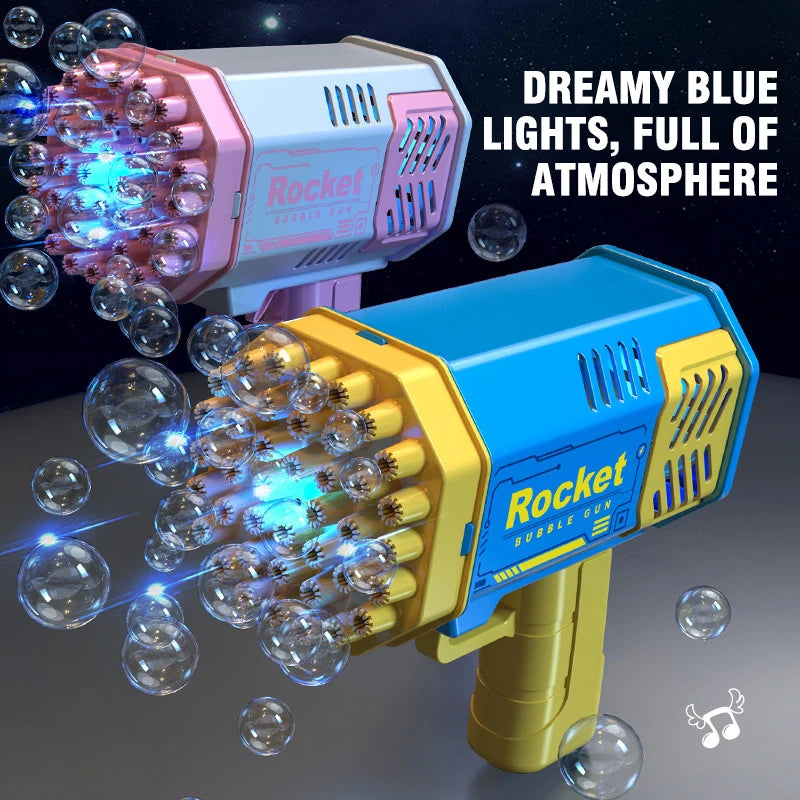 40 Holes Electric Rocket Bubble Gun