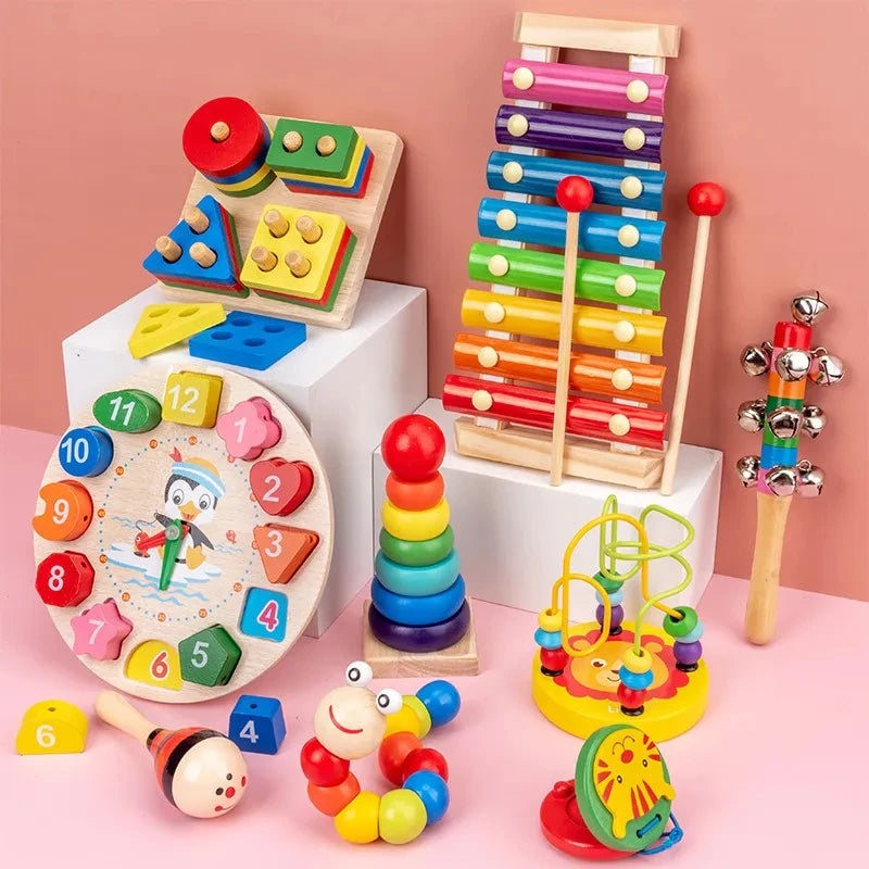 Baby Educational Toy Montessori Wooden 3D Toys