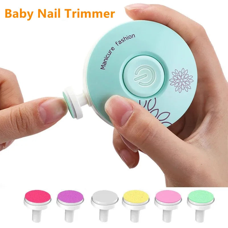 Baby Electric Nail Trimmer Kids Adults Nail Polisher Tool