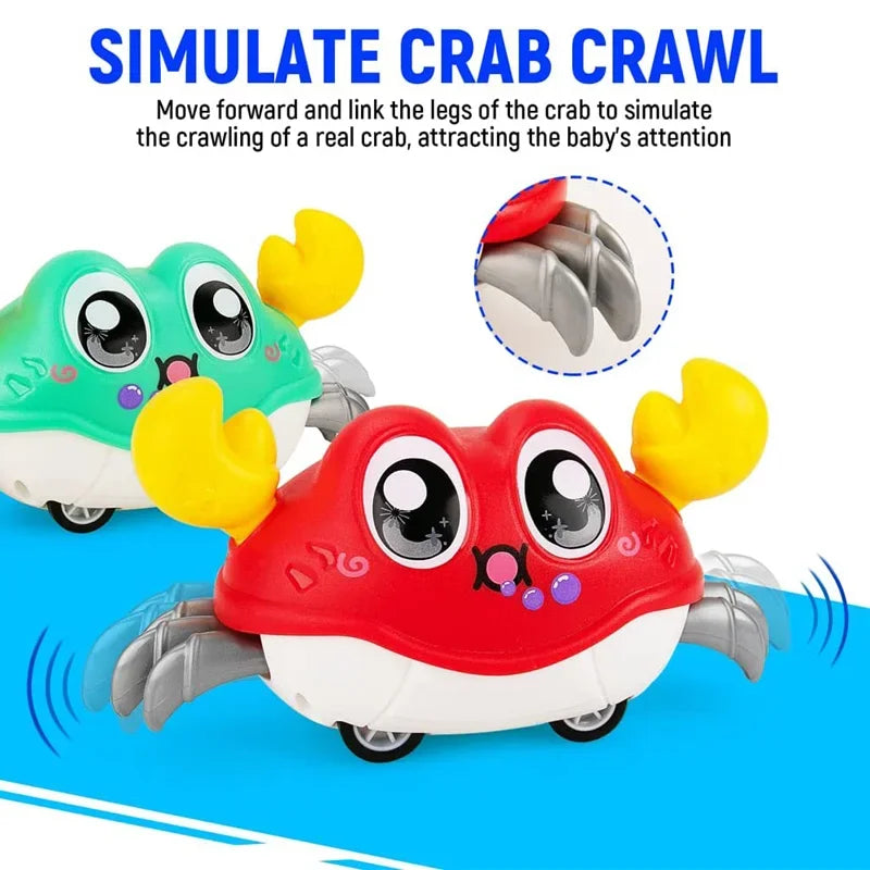 Crawling Crab Tummy Time Baby Sensory Toys