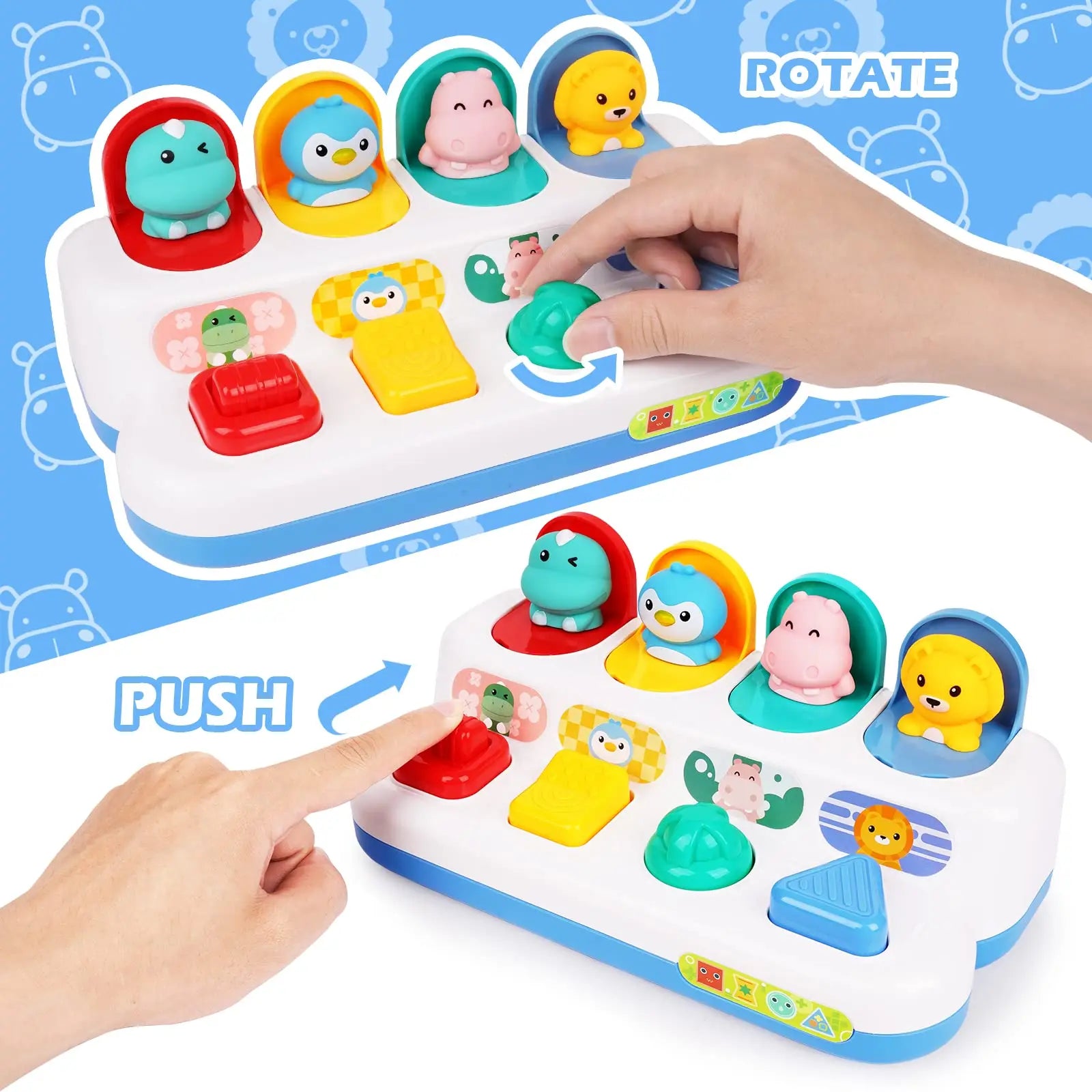 Interactive Activity Pop Up Toy for Babies