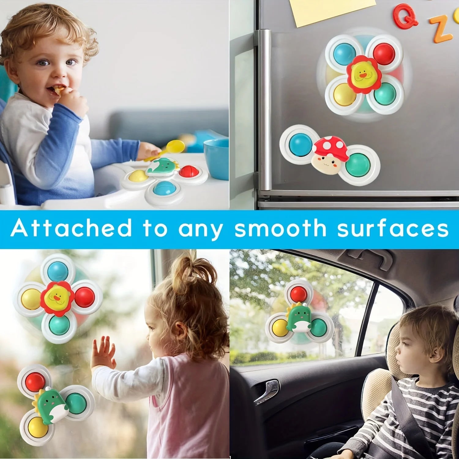 Suction Cup Rotating Toy for Baby