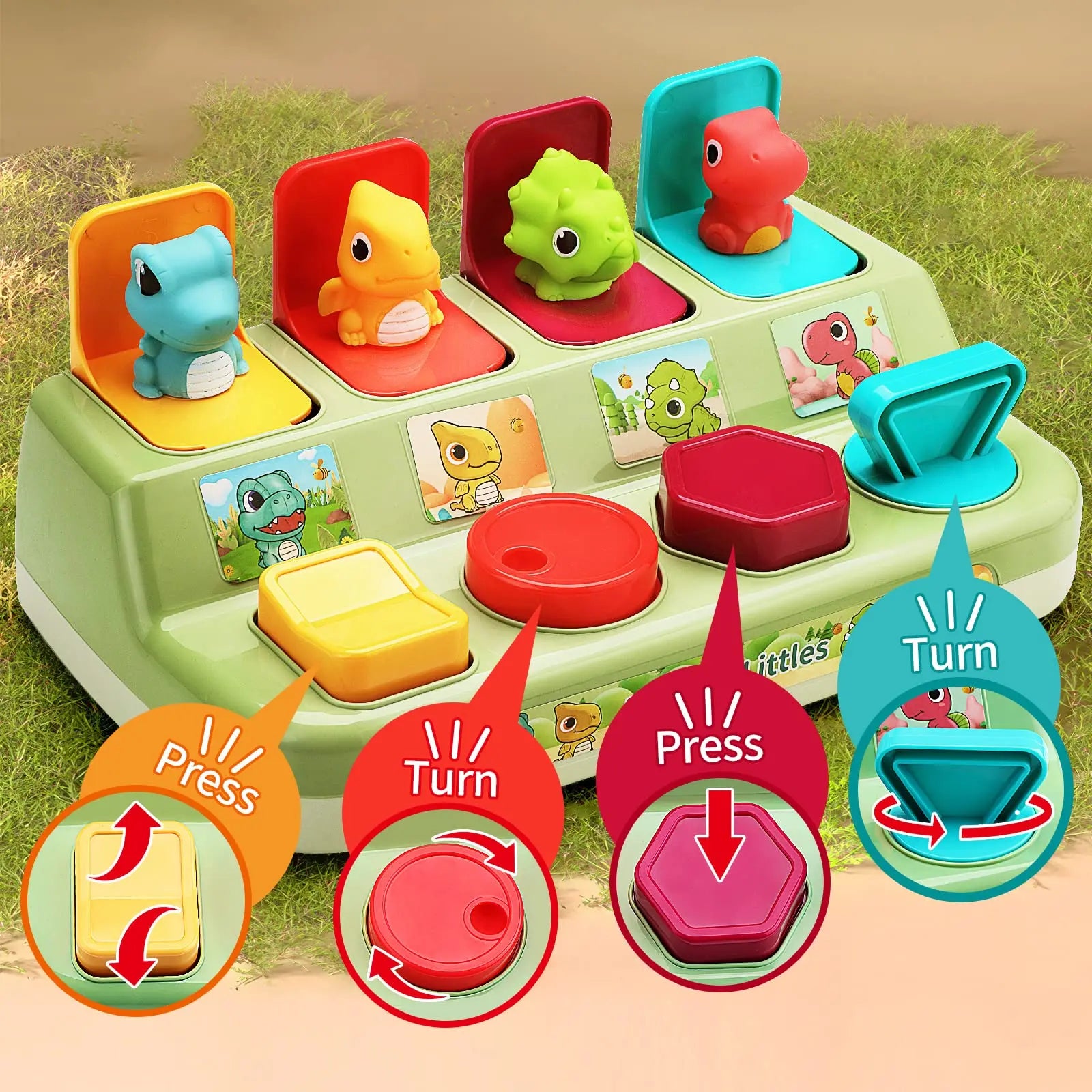 Interactive Activity Pop Up Toy for Babies