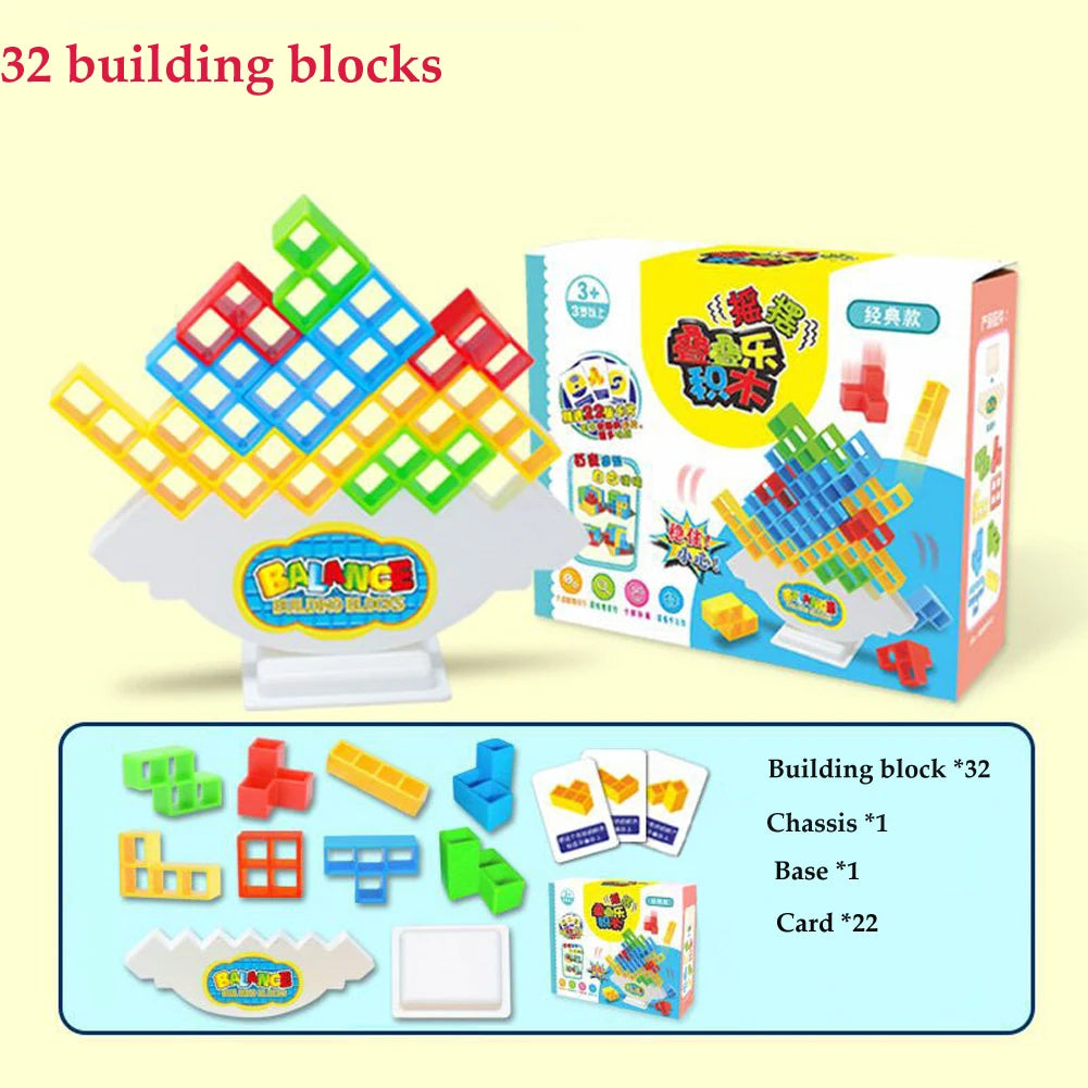 Balance Stacking Board Games Kids Adults Tower Block Toys