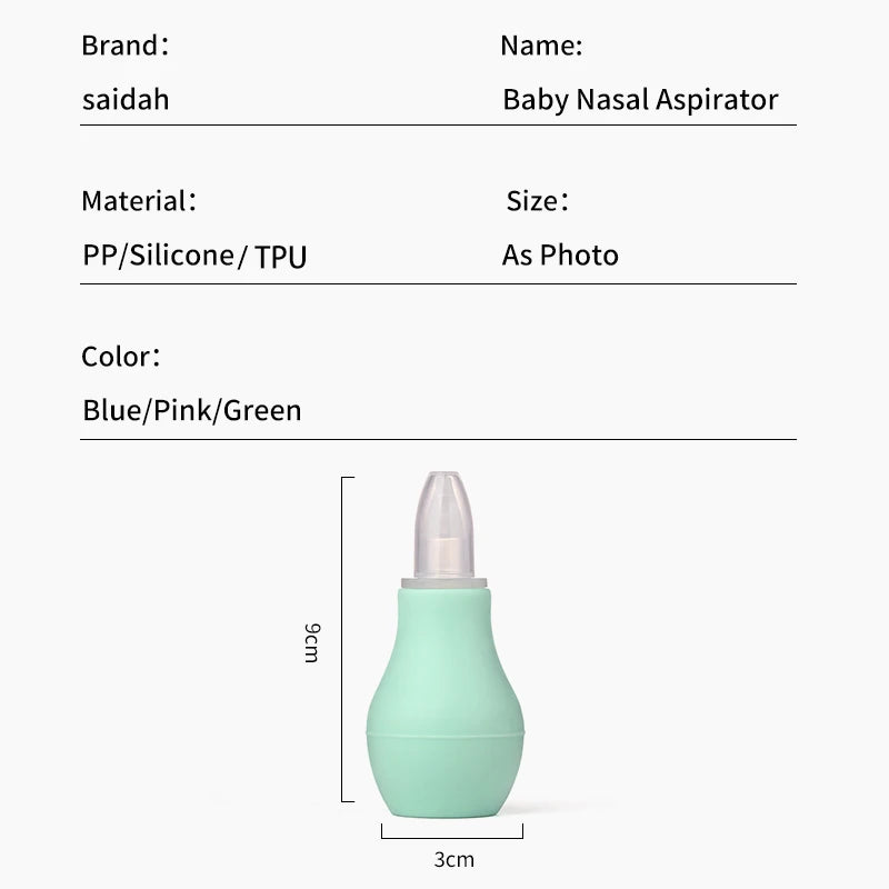 Simple Silicone Baby Nasal Aspirator Sucker