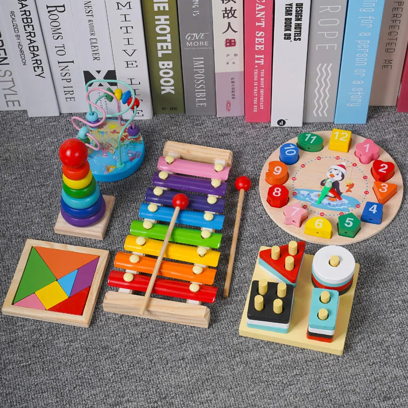 Baby Educational Toy Montessori Wooden 3D Toys